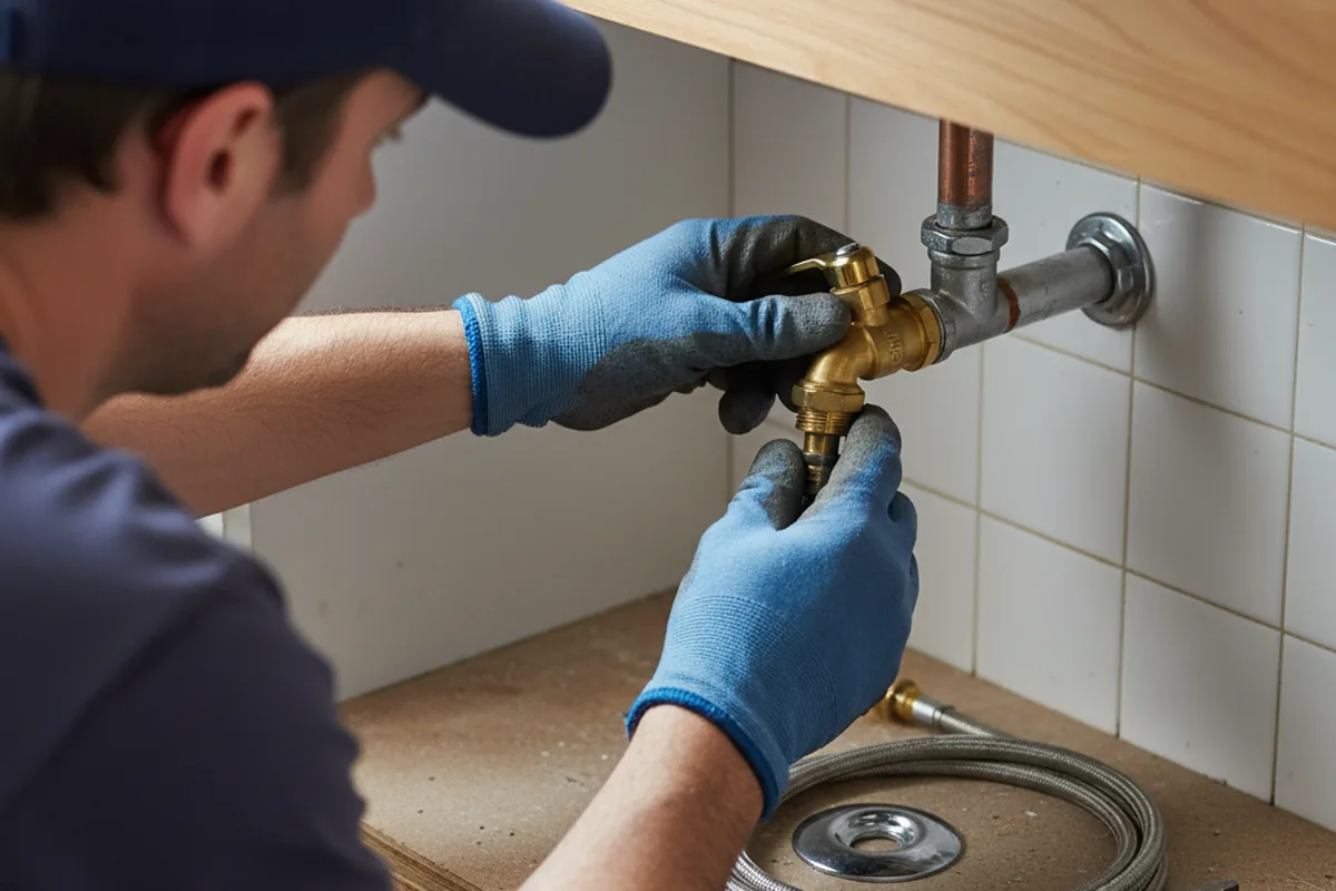 Shutoff valve and fitting work during Repiping in Dalbo
